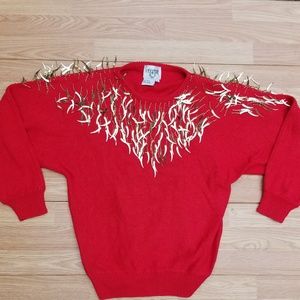 Vintage Red Sweater